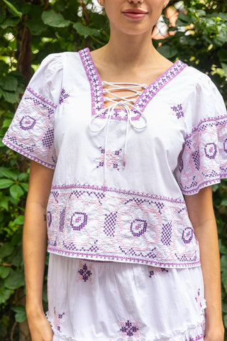 Martine Embroidery top