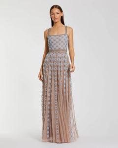 Sleeveless Embellished Gown