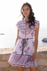 Flirty High Neck Button Mini
