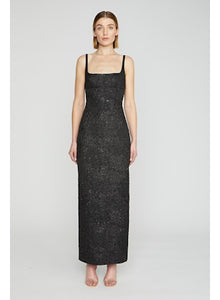 Black sleek pencil dress