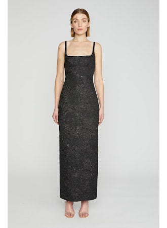 Black sleek pencil dress