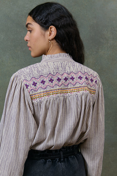 Louise striped blouse