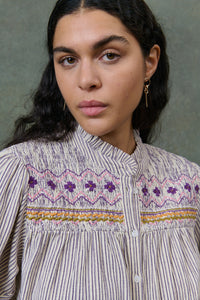 Louise striped blouse