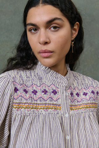 Louise striped blouse
