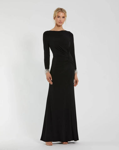 Long Sleeve Jersey Gown