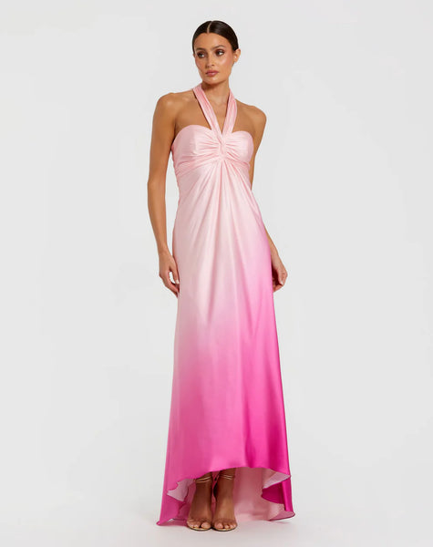 Pink Ombre halter gown