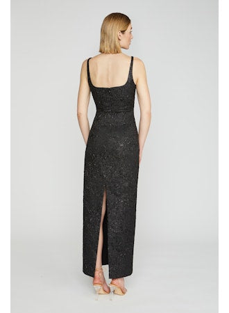 Black sleek pencil dress