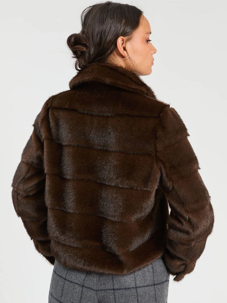 Chocolate vison coat