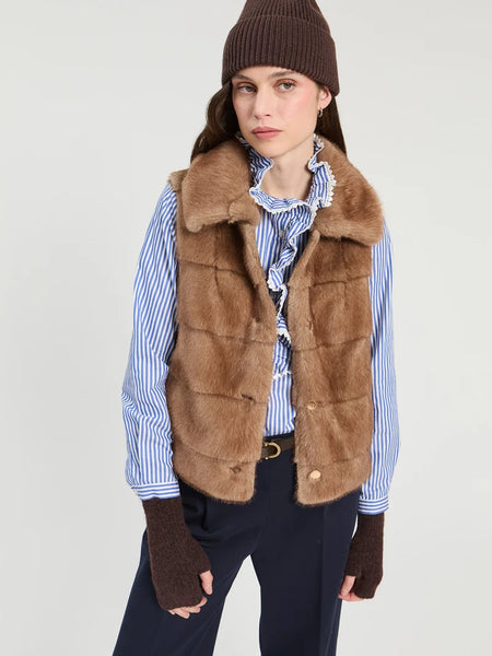 Chestnut Vison fur vest