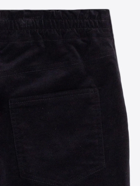 Black velvet palace trouser