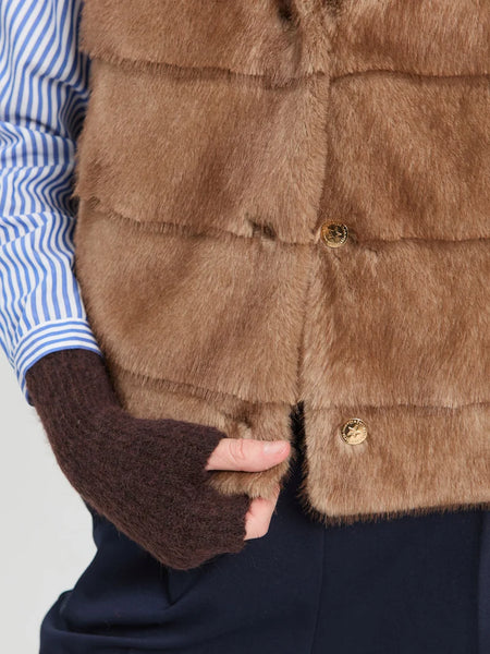 Chestnut Vison fur vest