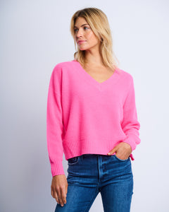 The hot pink mixer sweater