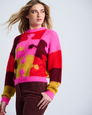 Puzzled sweater