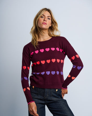 Love wine track sweater