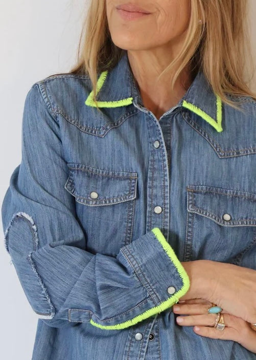 Pia Denim Western Shirt