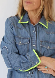 Pia Denim Western Shirt