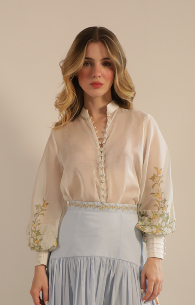 Gabriela orange blossom blouse
