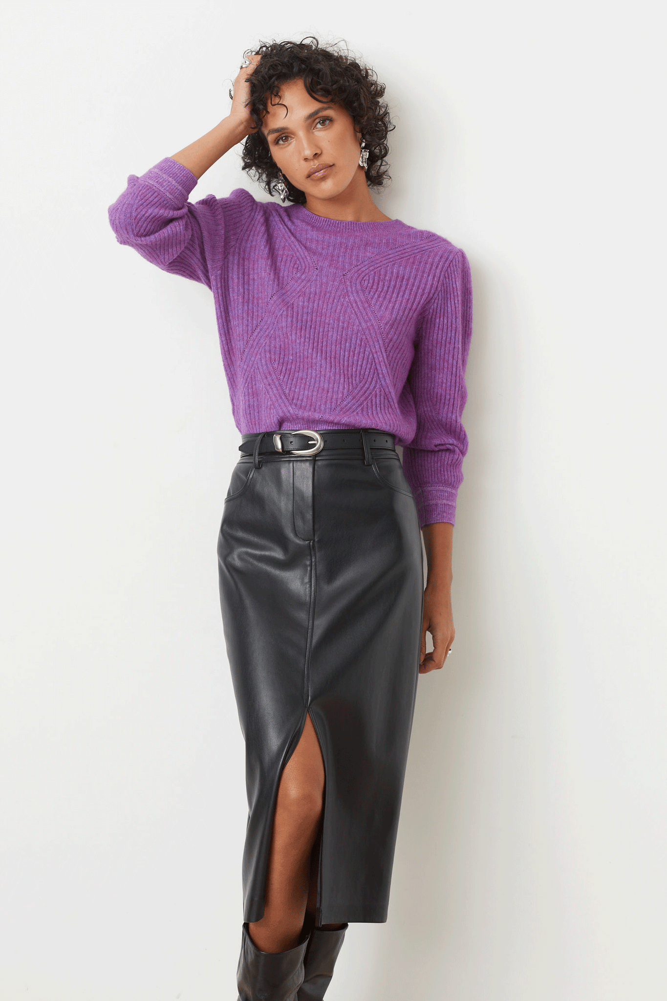 Frida prune skirt