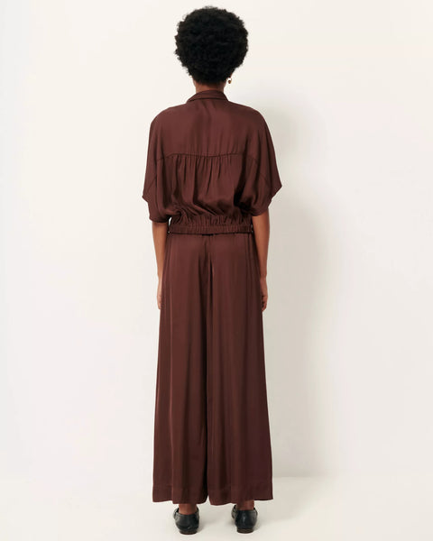 Isla mocha satin pants