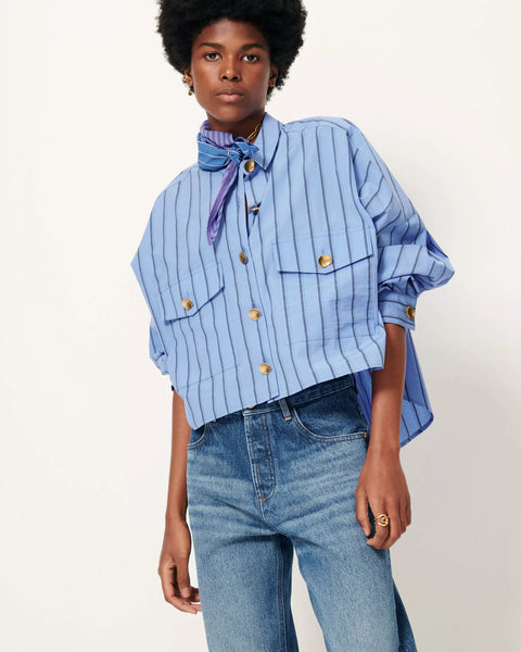 Balnca button down