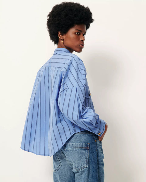 Balnca button down