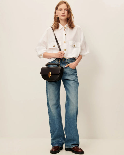 Balnca button down