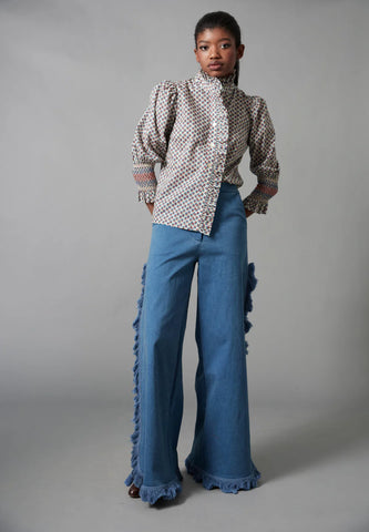 Polka daisy top