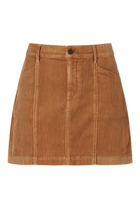 Teddy cord mini skirt