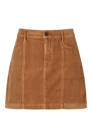 Teddy cord mini skirt