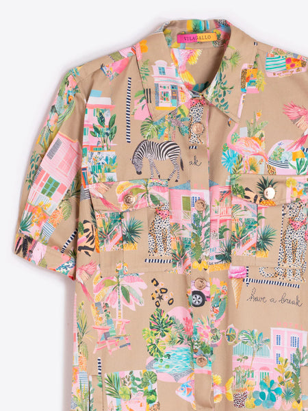 Safari cargo dress