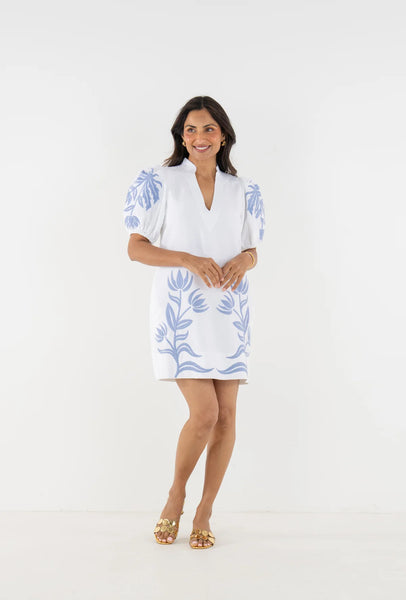 Dutch tile Hampton mini dress