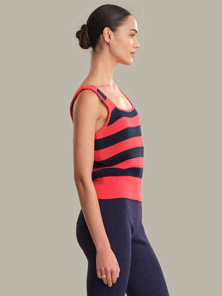 Nautical striped tank