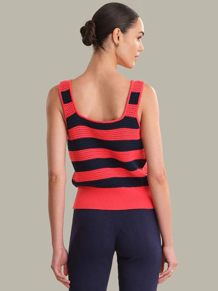 Nautical striped tank