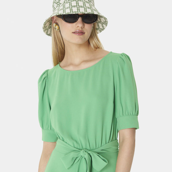 Neverland green midi dress