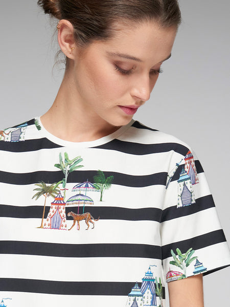 Striped Cheetah Top