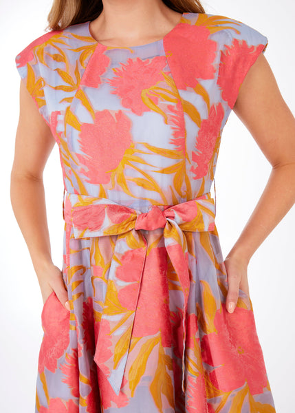 Olivia got coral pansy gown