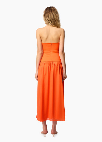 Clementine strapless midi dress