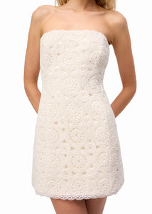 Crochet mini dress