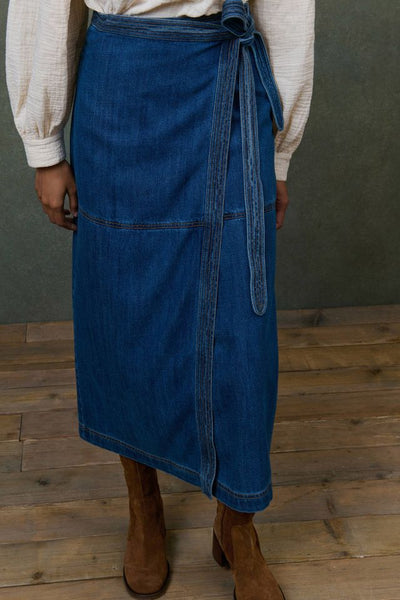 That's a wrap denim skirt