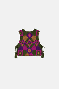 Jewel crochet vest