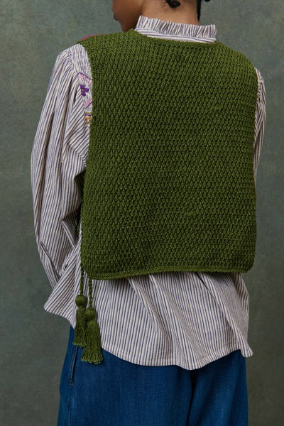 Jewel crochet vest