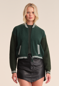Bottle Green Zip Sweater