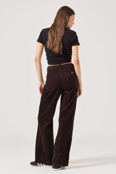 Chocolate cord sailor pants
