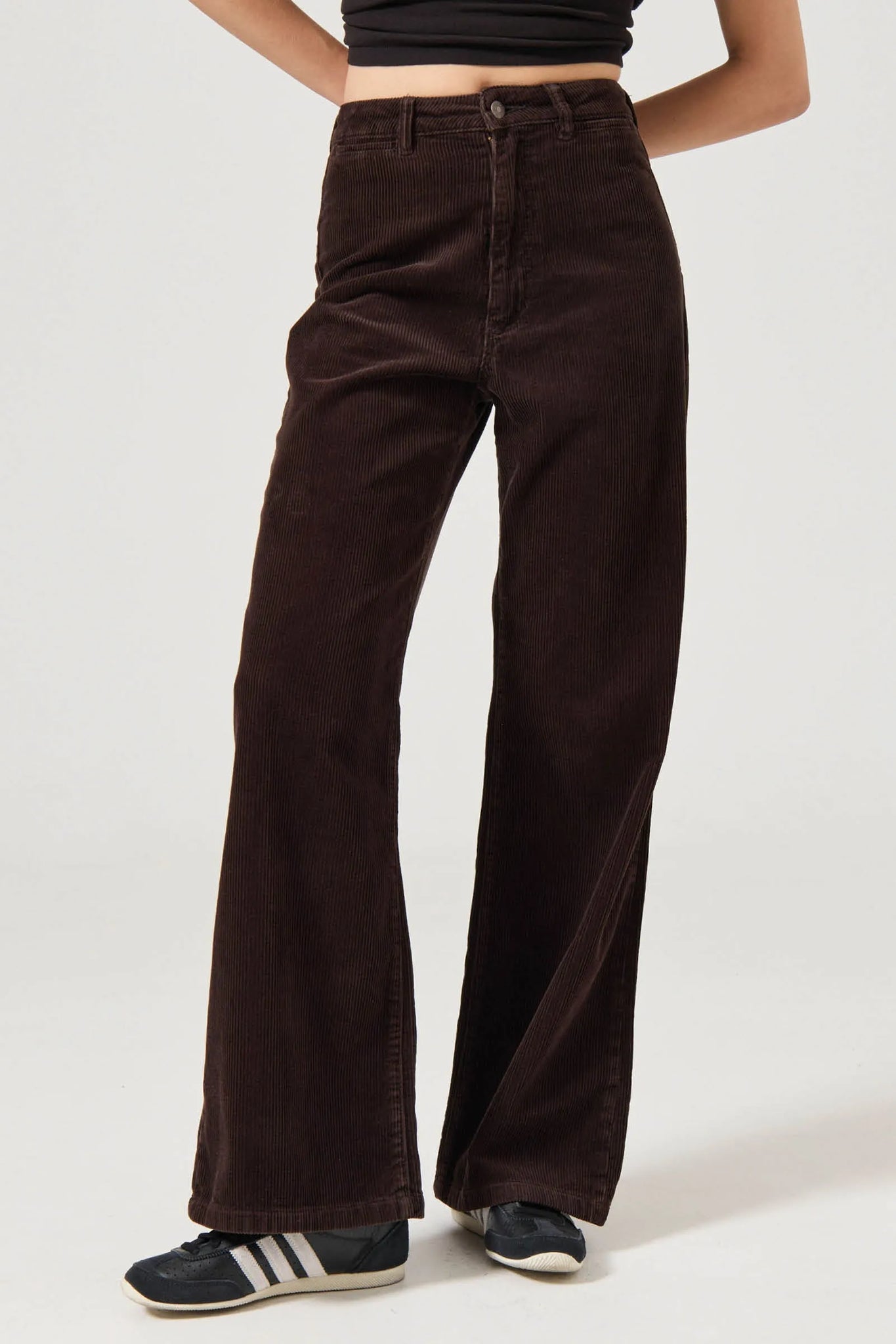 Chocolate cord sailor pants