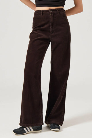 Chocolate cord sailor pants