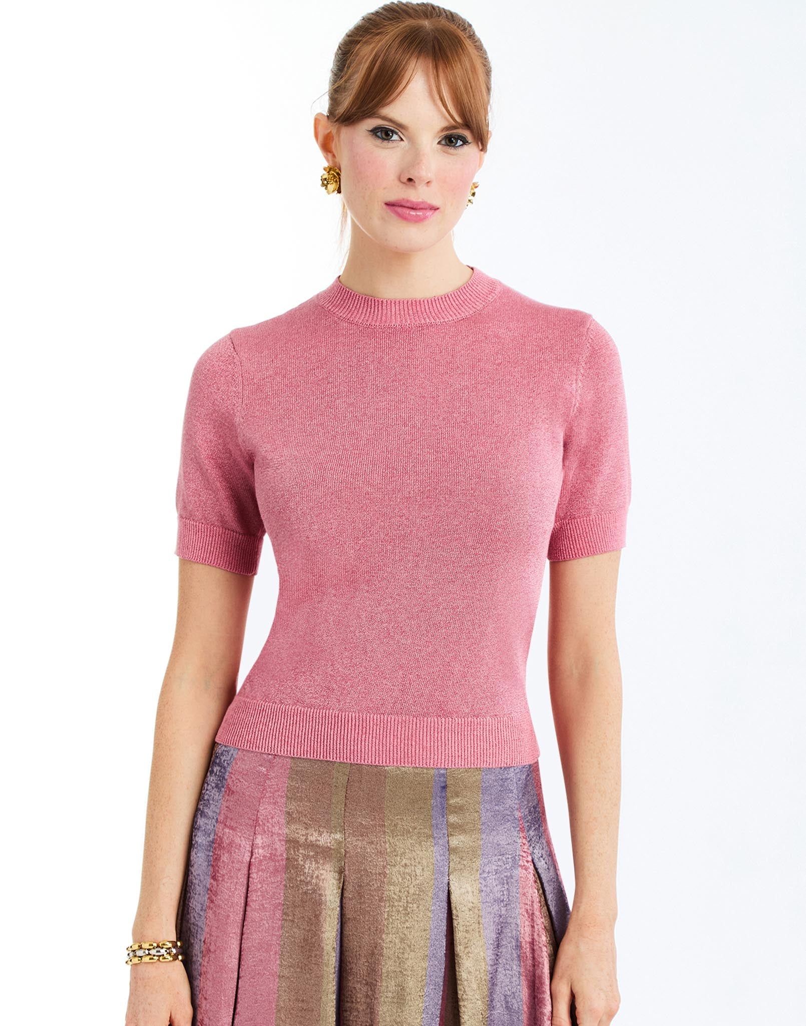 Gilded pink sweater