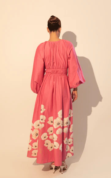 Eliana garden pink maxi dress