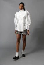 White Smocked Blouse