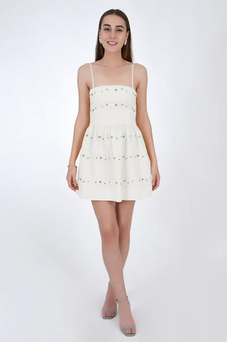 Ivory mini dress