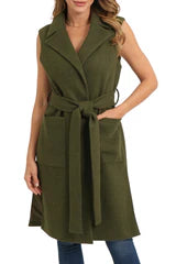 Brie Vest in Olive